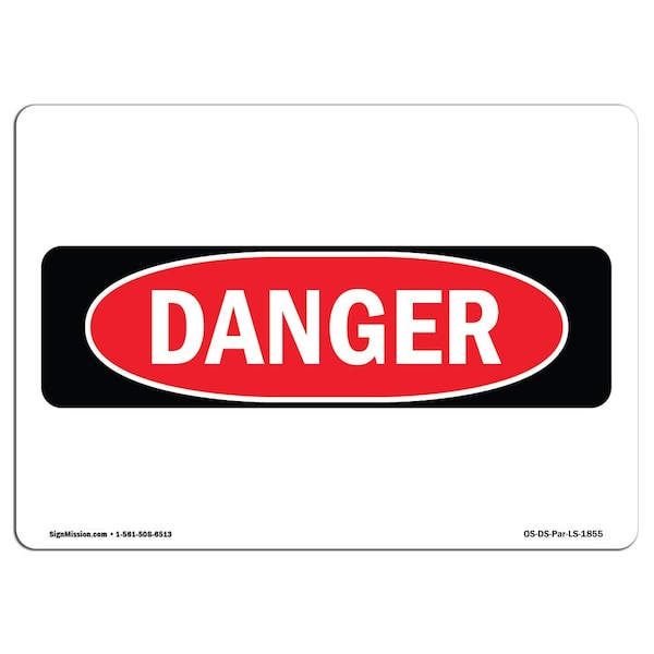 OSHA Sign, Spanish Label, 18in X 12in Rigid Plastic, 18" W, 12" H, Spanish Label
